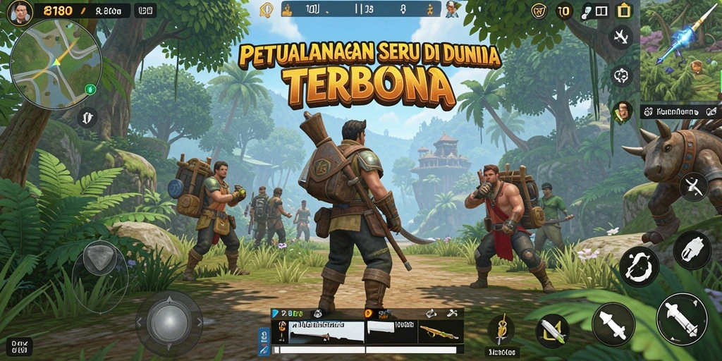 Tampilan permainan yang memukau dalam dunia terbuka 8180.