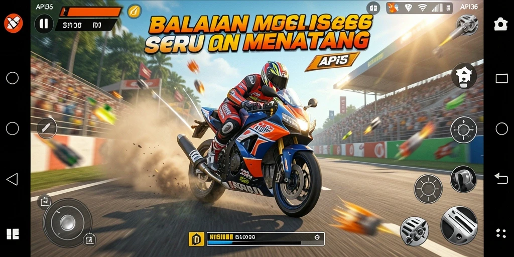 Gameplay seru balapan motor yang menantang di API36.