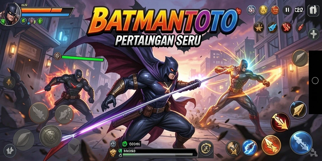 Tampilan pertarungan epik di BATMANTOTO dengan grafis menakjubkan.