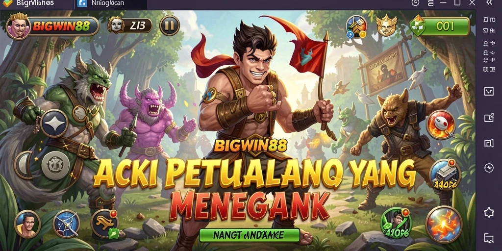 Screenshot menunjukkan aksi menegangkan dalam permainan BIGWIN88.