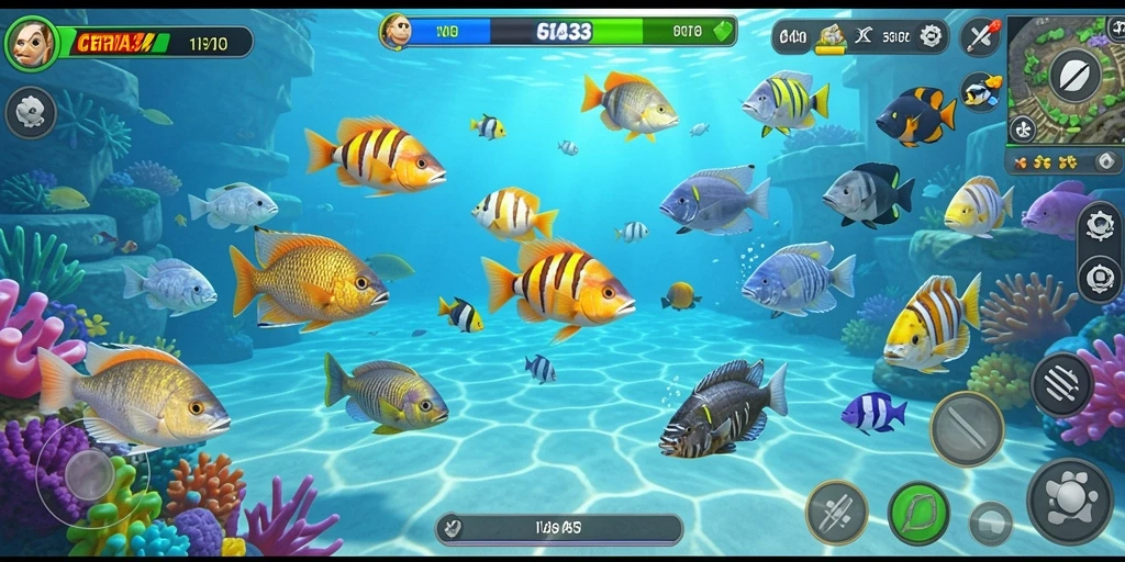 Gameplay seru Tembak Ikan di CERIA33 dengan grafis menarik.
