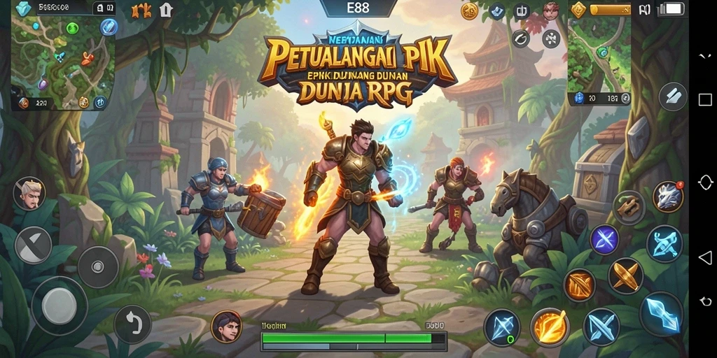 Gameplay RPG yang epik di dunia fantasi yang menakjubkan.