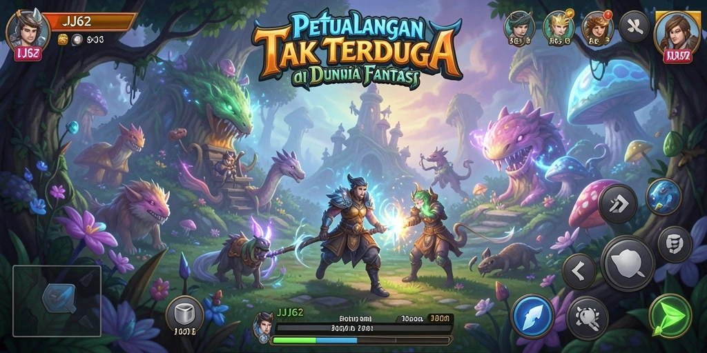 Gameplay seru JJ62 dengan petualangan mendebarkan di dunia fantasi.