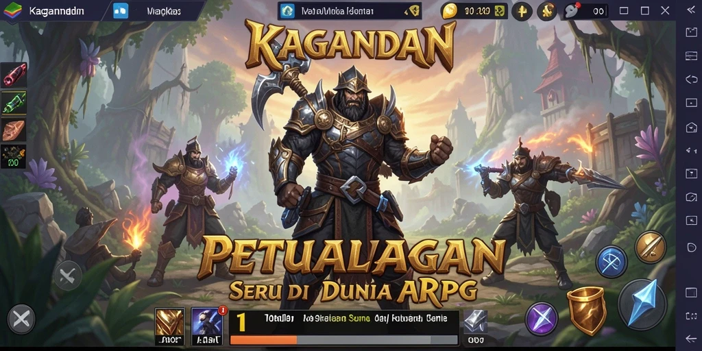 Tampilan gameplay KAGANDAN yang epik dan mendebarkan.