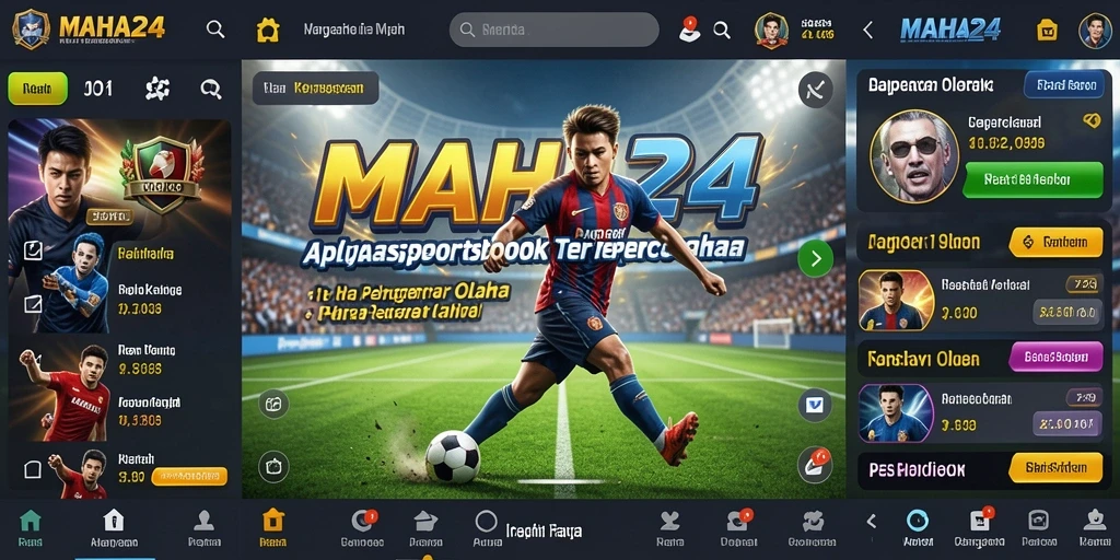 Tampilan screenshot MAHA24 menampilkan halaman taruhan olahraga yang menarik.