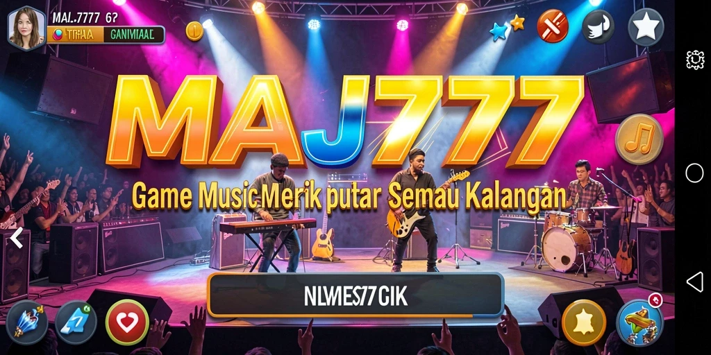 Gameplay menarik dengan berbagai lagu musik.