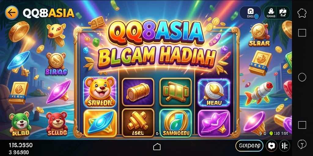 Tampilan menarik gameplay Slot QQ88ASIA dengan berbagai tema.