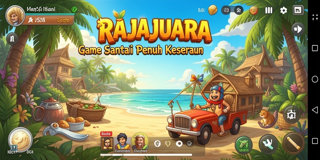 Tampilan gameplay seru dan menarik di RAJAJUARA.