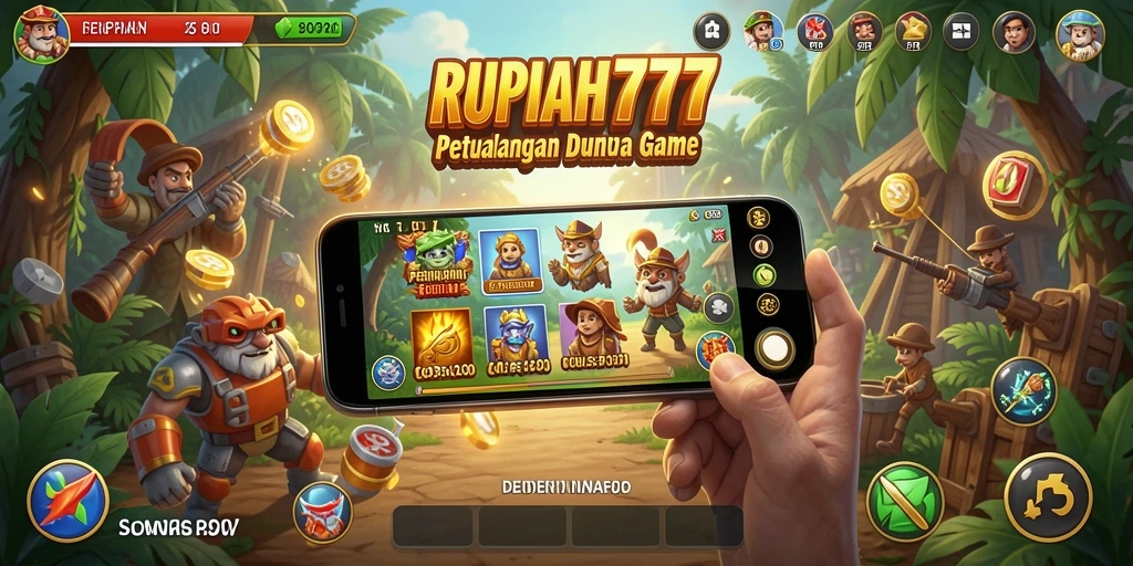Screenshot tampilan gameplay RUPIAH777 yang menampilkan petualangan seru.