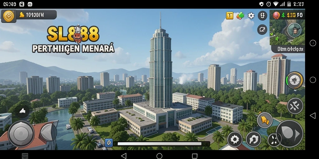Tampilan menakjubkan dari gameplay Tower Defense SL888.