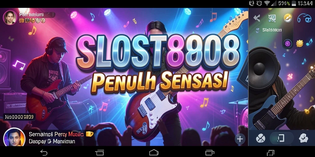 Tampilan gameplay SLOST8808 yang dinamis dan penuh warna.