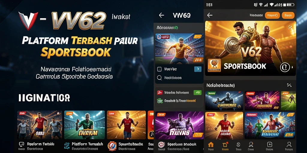 Tampilan gameplay VV62 yang menarik dengan berbagai opsi taruhan olahraga.
