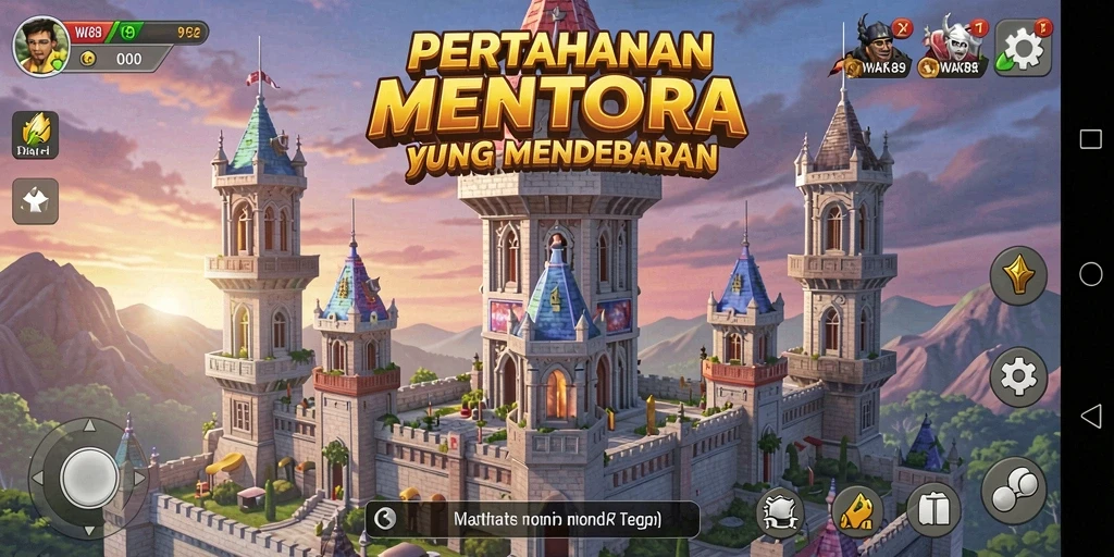 Gameplay seru dan strategi menara yang menantang di WAK89.