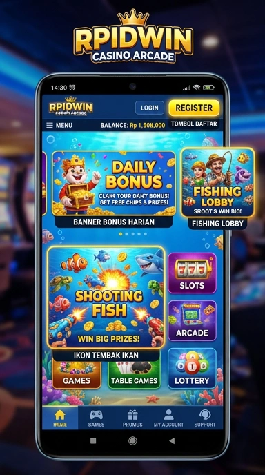 Screenshot menu kategori aplikasi di rpidwin yang memudahkan penelusuran.